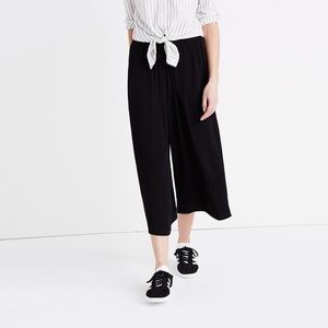 Madewell Huston Pull-on crop pants in black